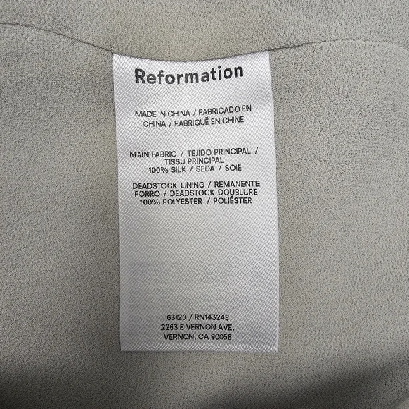 Reformation Silver Mini Pencil Skirt Cocktail - Picture 10 of 11